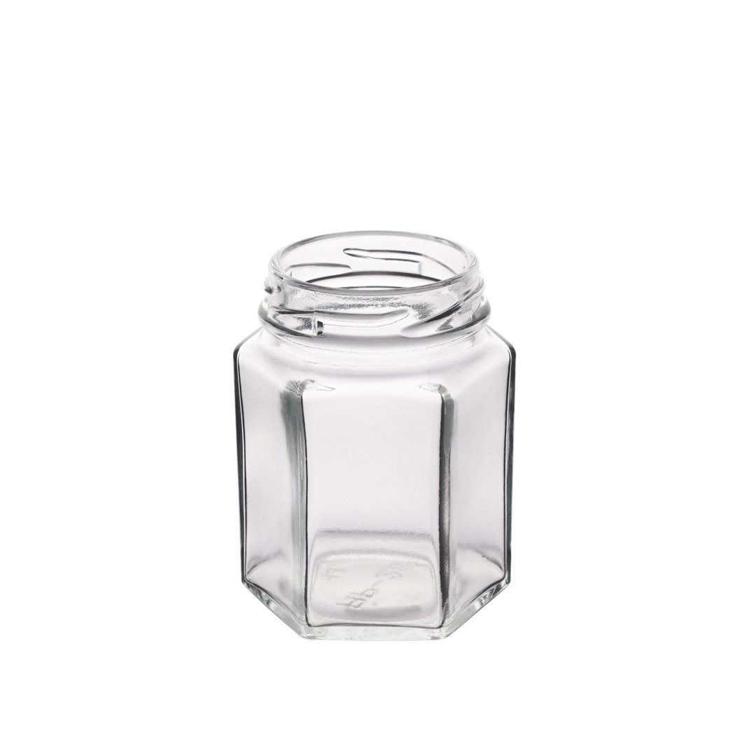 110 ml Hexagon Jar, BPAE11458