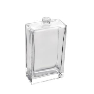 Flacon de parfum de 108 ml, flacon carré en verre plat, flacon de parfum rectangulaire transparent, flacon de parfum en verre à fond épais, flacon en verre à sertir, fournisseur d'emballage de parfum Flacon de parfum de 108 ml, flacon carré en verre plat, flacon de parfum rectangulaire transparent, flacon de parfum en verre à fond épais, flacon en verre à sertir, fournisseur d'emballage de parfum