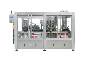 1PCPF16GF16DS1全自动冲瓶灌装充氮打塞联体机 Fully Automatic Monoblock Machine for Bottle Rinsing, Filling, Nitrogen Purging, and Corking